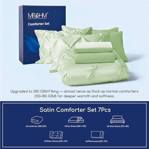 Satin King Size Comforter Set