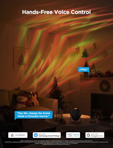 Star Light Projector with 3 Aurora Flowing Effects
