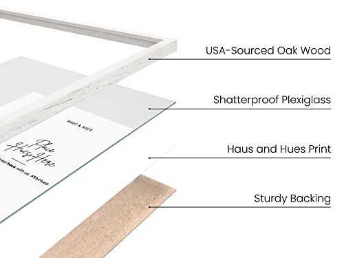 11x14 White Oak Wood Picture Frames Set of 25