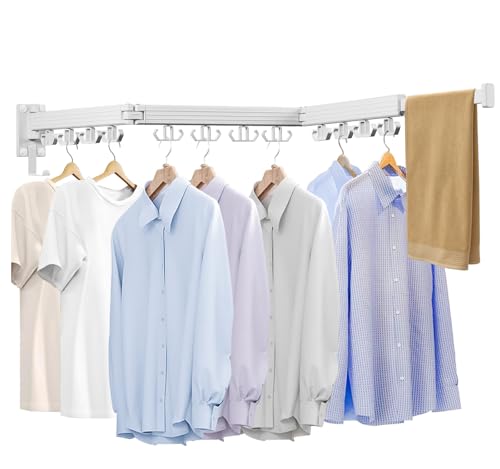 Wall Mounted Clothes Drying Rack (36.64 Ounce)