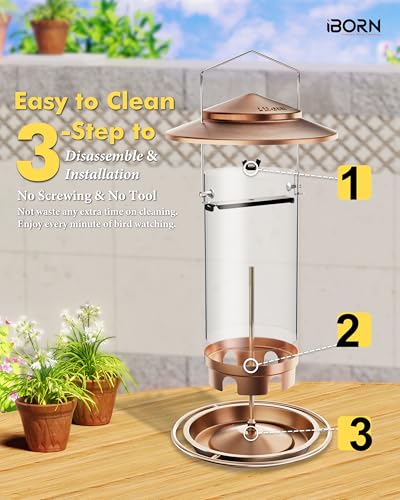 Metal Bird Feeders for Outdoors