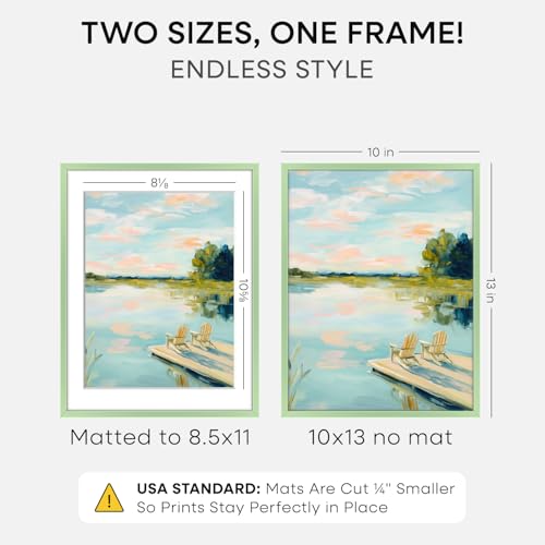 10x13 Green Picture Frame