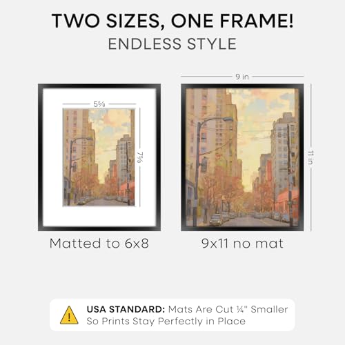 9x11 Black Picture Frame