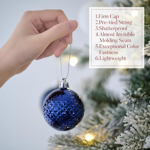 50ct Christmas Tree Decorations Ball Ornaments 2 Inches (50 Count)