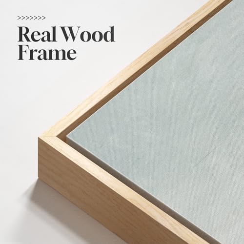 Large Framed Green Abstract Wall Art for Living Room (3 Count)