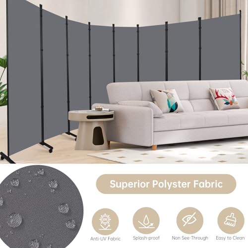 Room Divider Large 8 Panel Privacy Screen