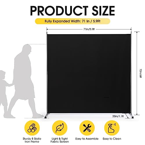 Single Large Panel Room Divider