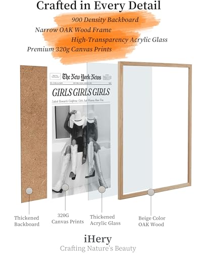 16x20in Girls Just Wanna Have Fun Framed Newspaper Wall Art