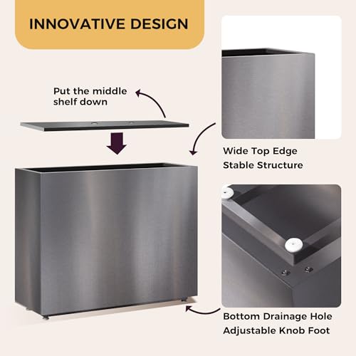 Corten Steel Style Planter Box