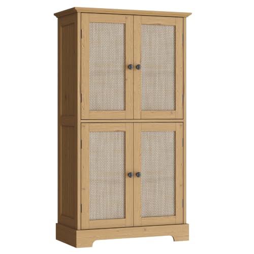Bathroom Floor Cabinet with Adjustable Shelves