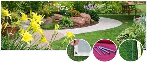 Ashman Galvanized Garden Stakes Landscape Staples and Fence Stake