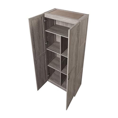 Cornelia Modern Tall Storage Cabinet with Doors and Adjustable Shelves 1.0