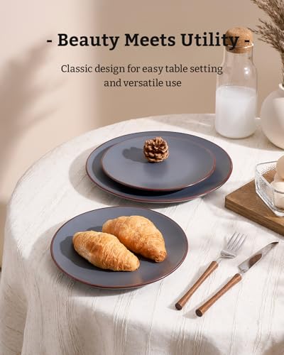 Venus Plates and Bowls Sets with Rim (24 Count)