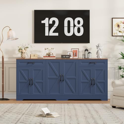 71” Large Sideboard Buffet Cabinet with Storage