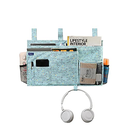 Bedside Caddy Hanging Bed Organizer Storage Bag Pocket for Bunk and Hospital Beds
