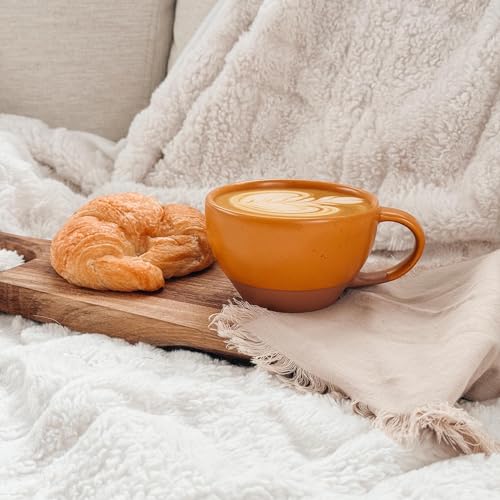 Ceramic Latte Art Mug With Saucer