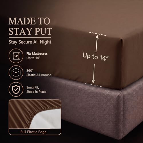 King Size Comforter Set Brown