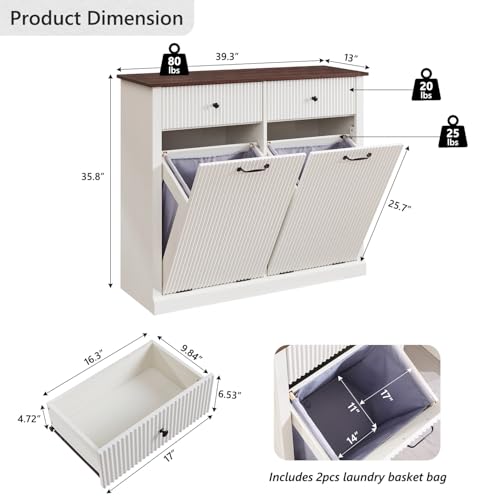 Double Tilt Out Trash Cabinet