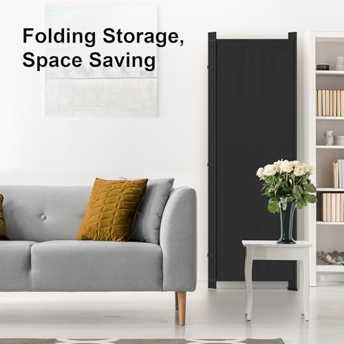 Folding Screen Room Divider 4 Panel for Room Separator 6FT