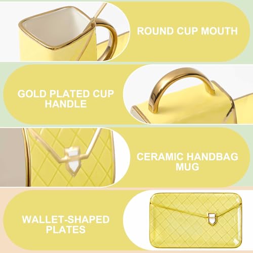 1 Set Coffee Mug Elegant Handbag Shaped Cup