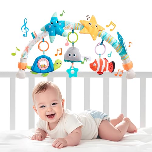 Musical Bassinet Stroller Crib Mobile Toy for Baby 0