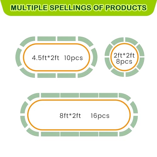 2 Pcs 4.5x2x1.5ft Oval Raised Garden Bed (2 Count)