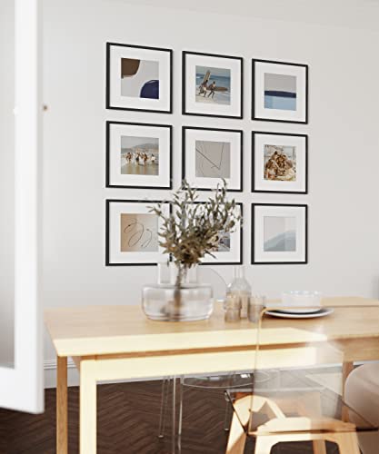 Black Oak Wood 12x12 Picture Frames (9 Count)