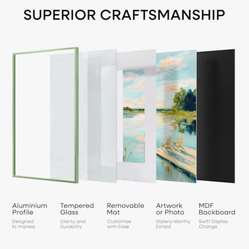 6x9 Green Picture Frame