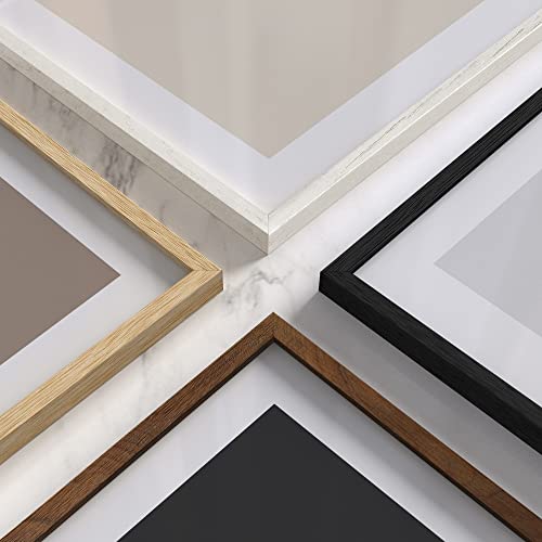 5x7 Natural Oak Wood Photo Frame Set of 15 (15 Count)