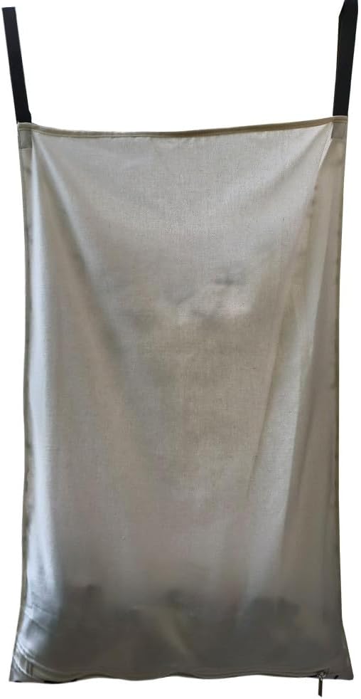Adjustable Space Saving Door Hanging Laundry Hamper Bag Dorm Laundry Bag,Wide Open Top Over The Door Laundry Hamper with Free Hanging Hooks - NestledHome