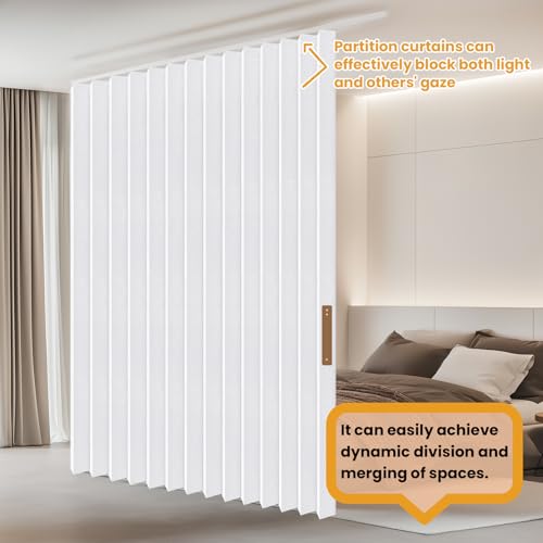 Hanging Accordion Room Divider with Track System