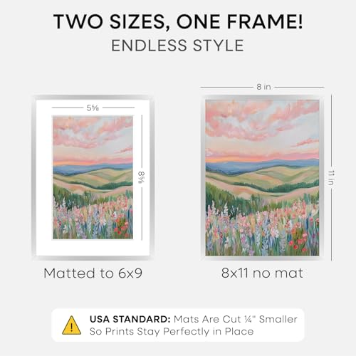 8x11 Silver Picture Frame