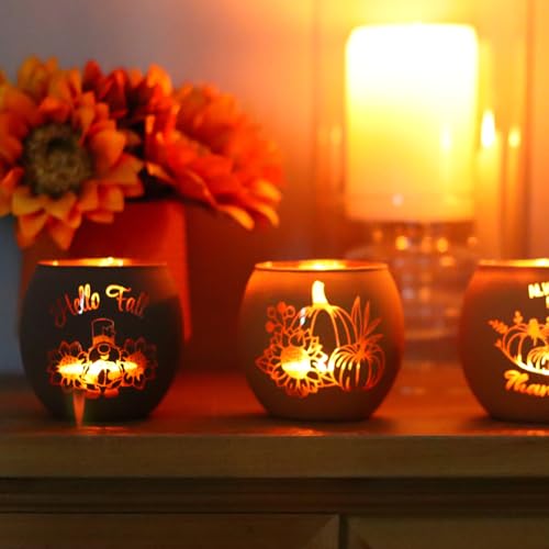 Candle Holders for Fall Table Decor Centerpiece Decorations 12 PCS (12 Count)