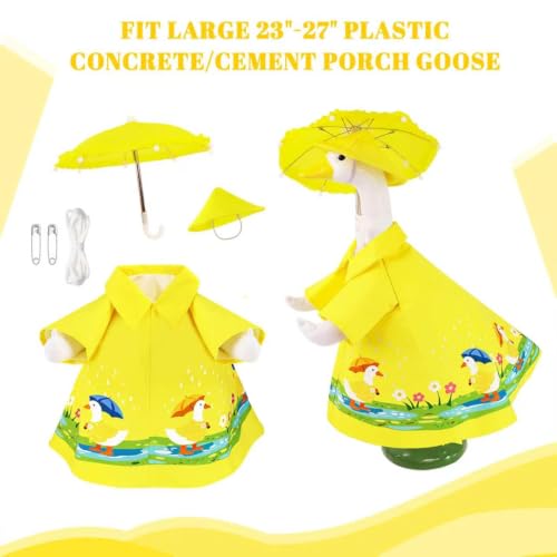 3 Pcs Raincoat Porch Goose Outfits Set (3 Count)