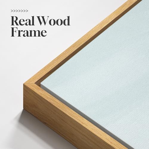 Large Framed Sage Green Abstract Wall Art for Living Room