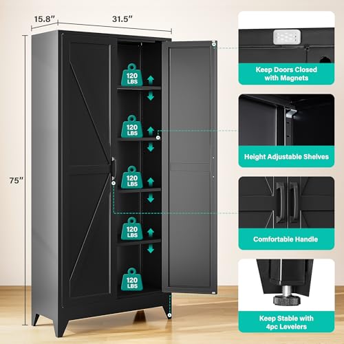 75" Tall Pantry Cabinet