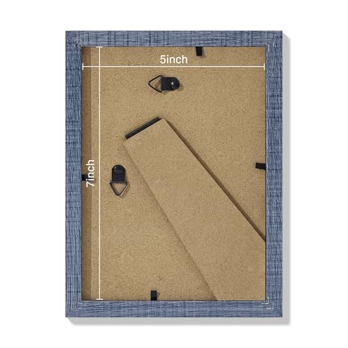 5x7 Picture Frames Set of 9 for Wall or Tabletop Display (9 Count)