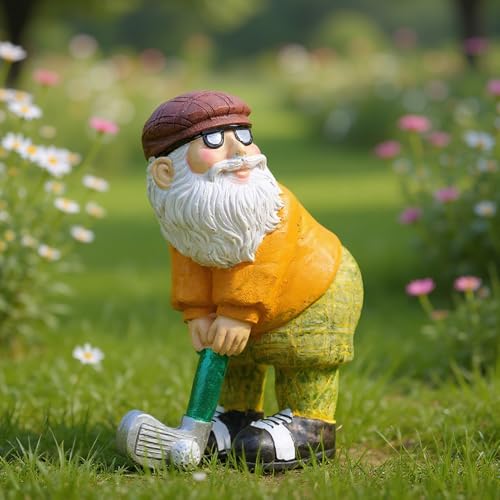 Golf Gnome Garden Statue Decorative