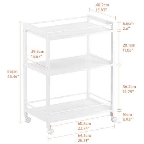 White Bar Cart