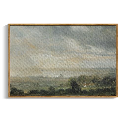 Framed Canvas Wall Art Vintage Decor