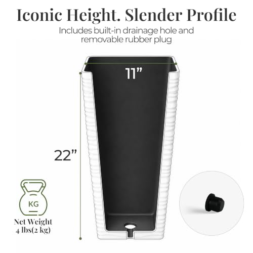 Garden 22" Tall Planters Set of 2 (2 Count)