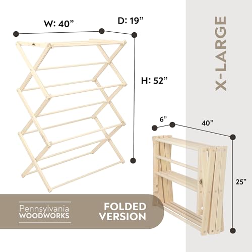 Premium American Maple Clothes Drying Rack