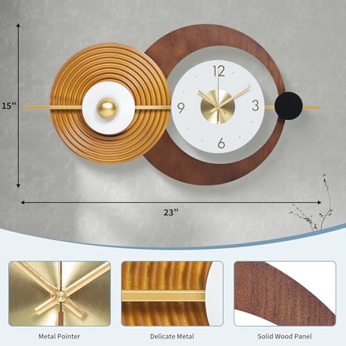 23X15inch Modern Battery Operated Big Wall Clock