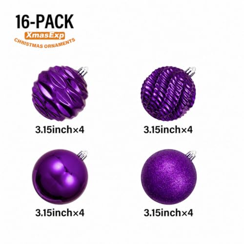 16ct Christmas Balls Ornaments (24 Count)