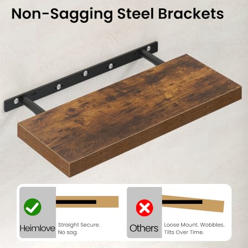 16 inchs Floating Shelves for Wall Set of 2