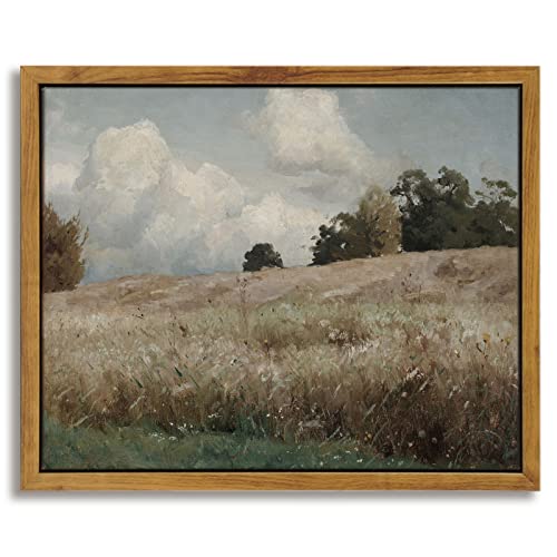 Framed Canvas Wall Art Vintage Decor