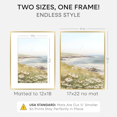 17x22 Gold Picture Frame (3 Count)