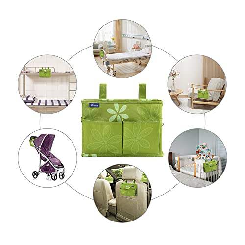 Bedside Caddy Hanging Bed Organizer Storage Bag Pocket for Bunk and Hospital Beds