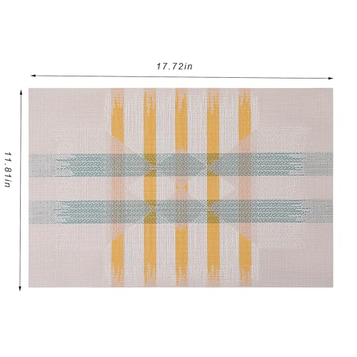 Placemats Set of 4 Washable Indoor (4 Count)