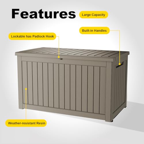 280 Gallon Outdoor Deck Box